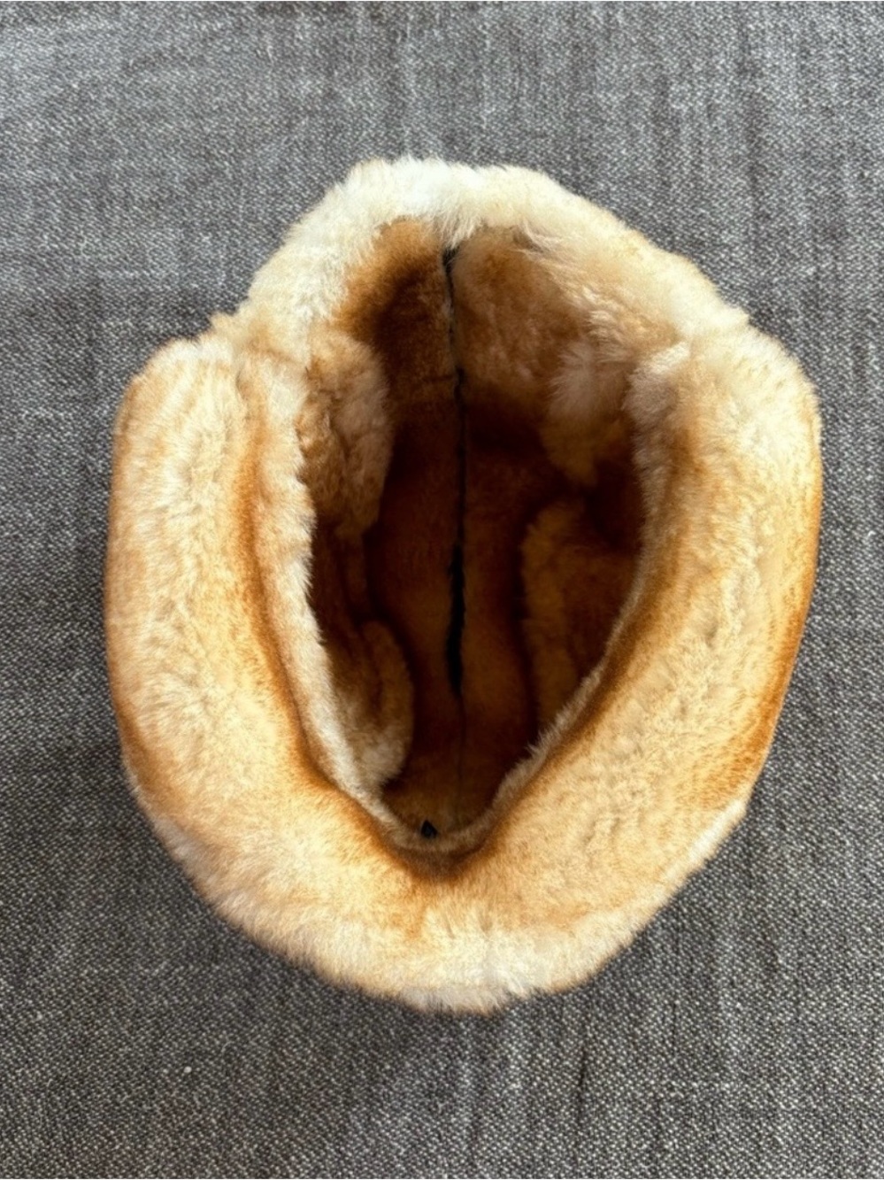 Vintage Shearling Bomber Hat - Picture 4 of 6